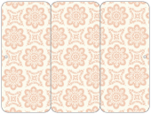 Morocco Mellow Pink Panel Invitation 3 3/4 x 8 1/2 (folded) - 10/Pk