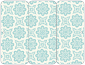 Morocco Mellow Blue Panel Invitation 3 3/4 x 8 1/2 (folded) - 10/Pk