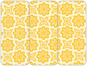 Morocco Yellow Panel Invitation 3 3/4 x 8 1/2 (folded) - 10/Pk