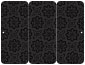Morocco Noir Panel Invitation 3 3/4 x 8 1/2 (folded) - 10/Pk