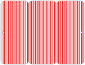 Stripe Rouge Panel Invitation 3 3/4 x 8 1/2 (folded) - 10/Pk