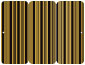 Stripe Noir Panel Invitation 3 3/4 x 8 1/2 (folded) - 10/Pk