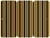 Stripe Noir Panel Invitation 3 3/4 x 8 1/2 (folded) - 10/Pk