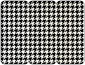 Houndstooth Black & White Panel Invitation 3 3/4 x 8 1/2 (folded) - 10/Pk