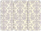 Victoria Grey Panel Invitation 3 3/4 x 8 1/2 (folded) - 10/Pk