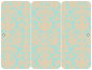 Victoria Tan Panel Invitation 3 3/4 x 8 1/2 (folded) - 10/Pk