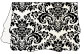 Floral Black Victorian Landscape Card 3 1/2 x 5 - 10/Pk