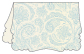 Paisley Blue Victorian Landscape Card 3 1/2 x 5 - 10/Pk