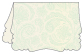 Paisley Green Victorian Landscape Card 3 1/2 x 5 - 10/Pk