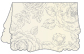 Rose Silver Victorian Landscape Card 3 1/2 x 5 - 10/Pk