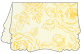 Rose Gold Victorian Landscape Card 3 1/2 x 5 - 10/Pk