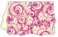 Nature Hot Pink Victorian Landscape Card 3 1/2 x 5 - 10/Pk