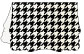 Houndstooth Black & White Victorian Landscape Card 3 1/2 x 5 - 10/Pk