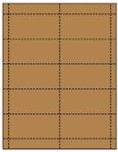 Natural Kraft Place Card 3 1/2 x 2 (4 on a sheet - 25 sheets/Pk)