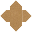 Natural Kraft Pochette Style A2 (7 1/8 x 7 1/8) - 10/Pk