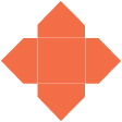 Electric Orange Pochette Style A2 (7 1/8 x 7 1/8) - 10/Pk