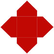 Firecracker Red Pochette Style A2 (7 1/8 x 7 1/8) - 10/Pk