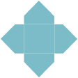 Textured Aquamarine Pochette Style A2 (7 1/8 x 7 1/8) - 10/Pk