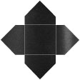 Black Silk Pochette Style A2 (7 1/8 x 7 1/8) - 10/Pk