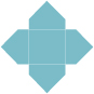 Textured Aquamarine Pochette Style A5 (5 1/2 x 5 1/2) - 10/Pk