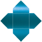 Teal Silk Pochette Style A5 (5 1/2 x 5 1/2) - 10/Pk