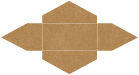 Natural Kraft Pochette Style A6 (3 13/16 x 8 7/8) - 10/Pk