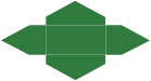 Verde Pochette Style A6 (3 13/16 x 8 7/8) - 10/Pk