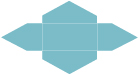 Textured Aquamarine Pochette Style A6 (3 13/16 x 8 7/8) - 10/Pk