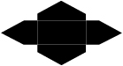 Black Pochette Style A6 (3 13/16 x 8 7/8) - 10/Pk