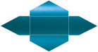 Teal Silk Pochette Style A6 (3 13/16 x 8 7/8) - 10/Pk