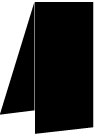 Black Portrait Card 4 x 9 - 25/Pk