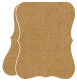 Natural Kraft Portrait Bracket Card 4 1/4 x 5 1/2 - 10/Pk