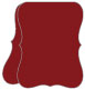 Firecracker Red Portrait Bracket Card 4 1/4 x 5 1/2 - 10/Pk