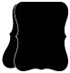 Black Portrait Bracket Card 4 1/4 x 5 1/2 - 10/Pk