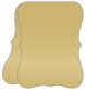 Gold Leaf Portrait Bracket Card 4 1/4 x 5 1/2 - 10/Pk
