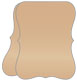 Cappuccino Portrait Bracket Card 4 1/4 x 5 1/2 - 10/Pk