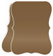 Bronze Portrait Bracket Card 4 1/4 x 5 1/2 - 10/Pk