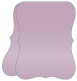 Violet Portrait Bracket Card 4 1/4 x 5 1/2 - 10/Pk