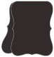 Linen Black Portrait Bracket Card 4 1/4 x 5 1/2 - 10/Pk