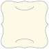 Crest Natural White Slit Bracket Card 6 1/4 x 6 1/4 - 10/Pk