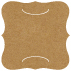 Natural Kraft Slit Bracket Card 6 1/4 x 6 1/4 - 10/Pk