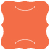 Electric Orange Slit Bracket Card 6 1/4 x 6 1/4 - 10/Pk