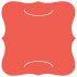 Coral Slit Bracket Card 6 1/4 x 6 1/4 - 10/Pk