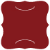 Firecracker Red Slit Bracket Card 6 1/4 x 6 1/4 - 10/Pk