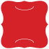 Rouge Slit Bracket Card 6 1/4 x 6 1/4 - 10/Pk