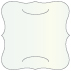Metallic Aquamarine Slit Bracket Card 6 1/4 x 6 1/4 - 10/Pk