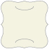 Linen Natural White Slit Bracket Card 6 1/4 x 6 1/4 - 10/Pk
