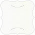 White Pearl Slit Bracket Card 6 1/4 x 6 1/4 - 10/Pk