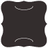 Linen Black Slit Bracket Card 6 1/4 x 6 1/4 - 10/Pk