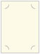Crest Natural White Slit Card 5 1/4 x 7 1/4 - 10/Pk